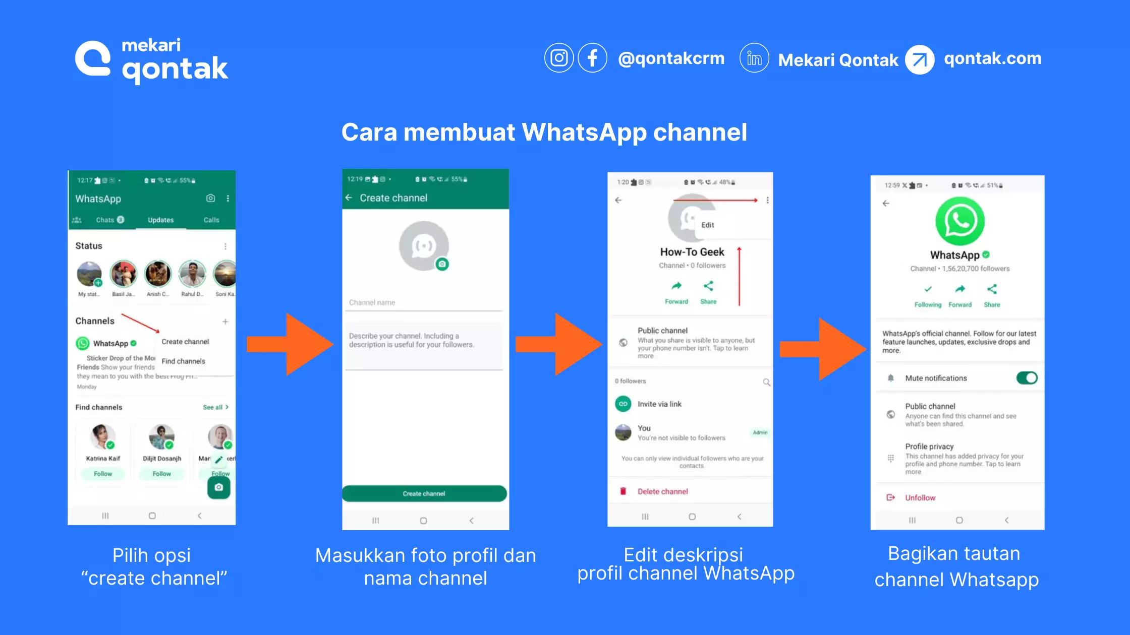 Cara Membuat WhatsApp channel