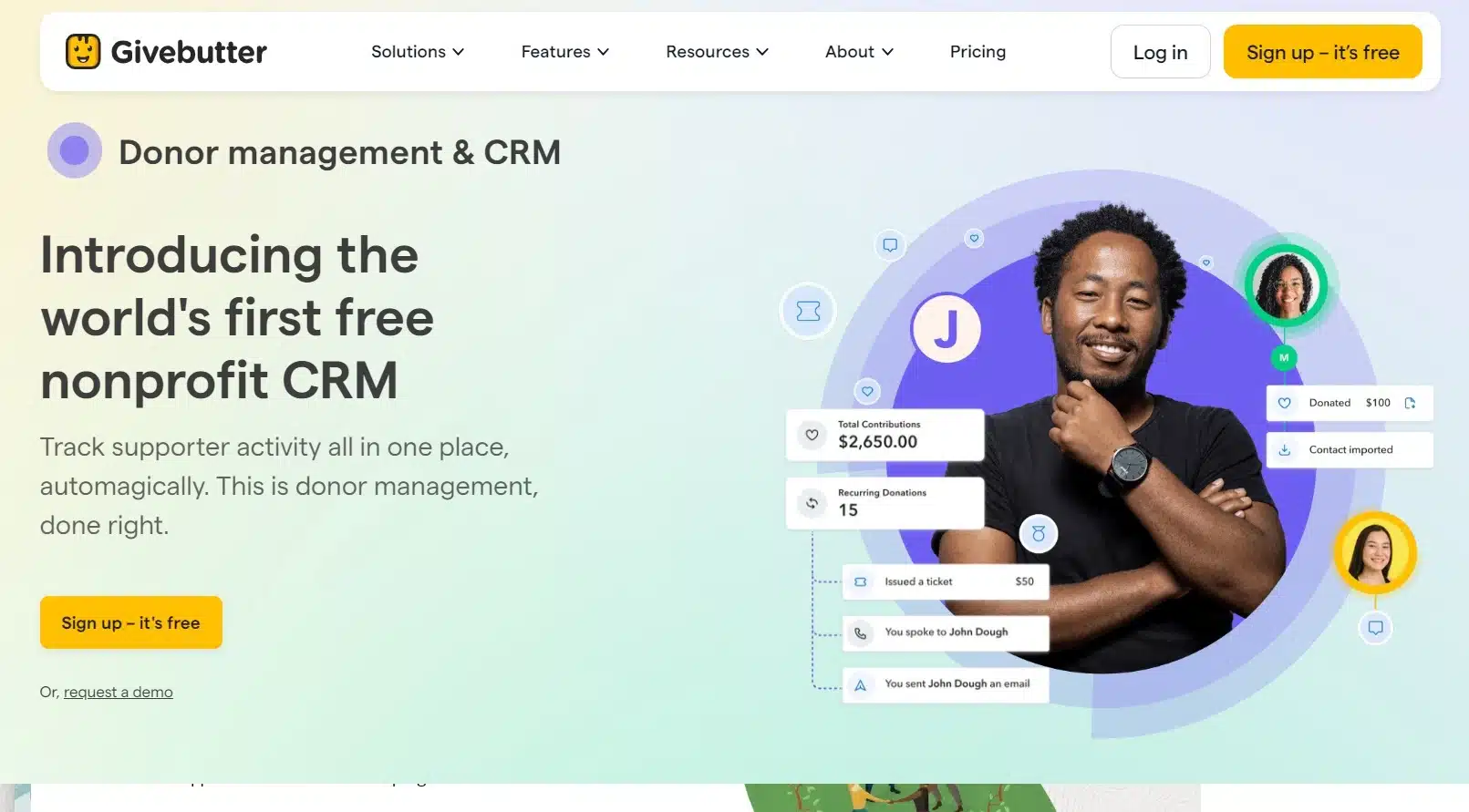 Nonprofit CRM Software_Givebutter