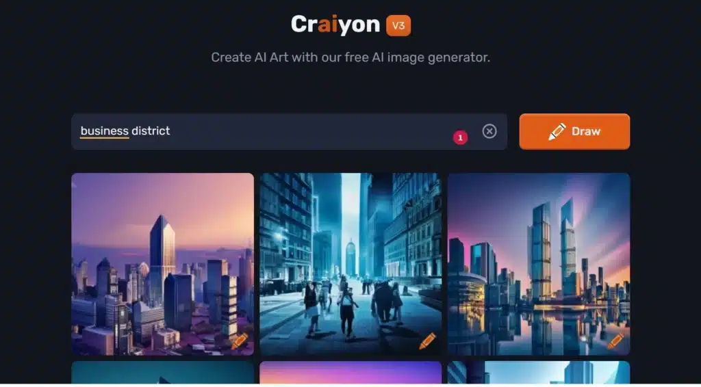 Aplikasi AI pembuat gambar - Craiyon