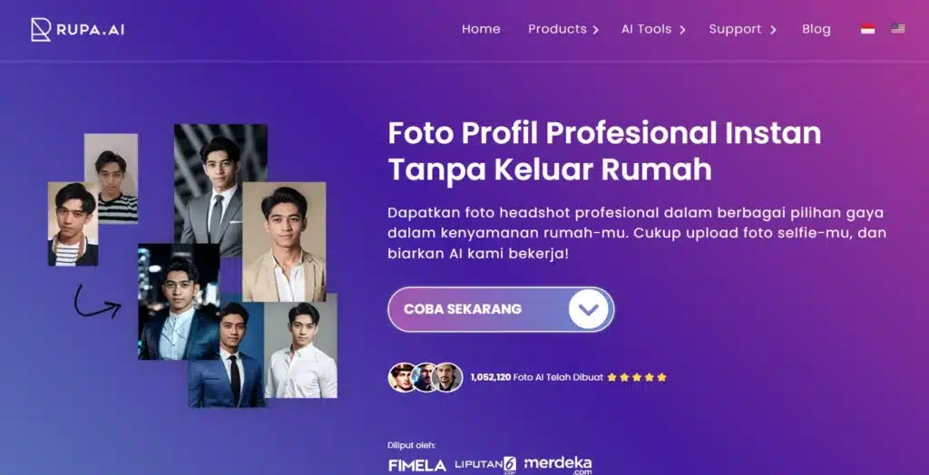 Aplikasi AI pembuat gambar - Rupa AI