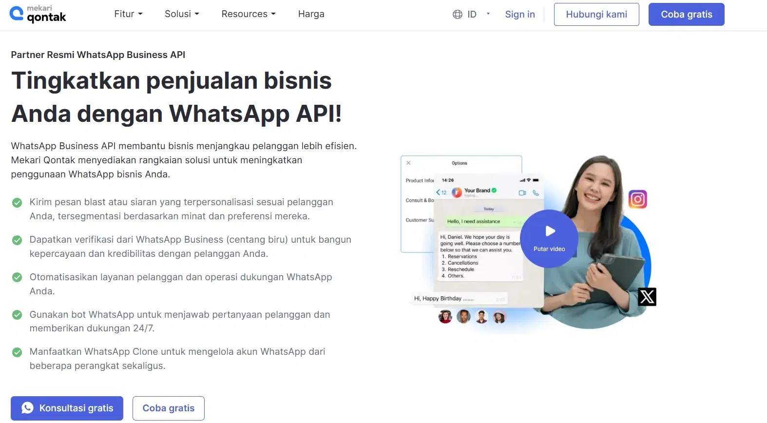 Memilih Mitra WhatsApp API yang Tepat Click to chat WhatsApp (CTWA)- WA API