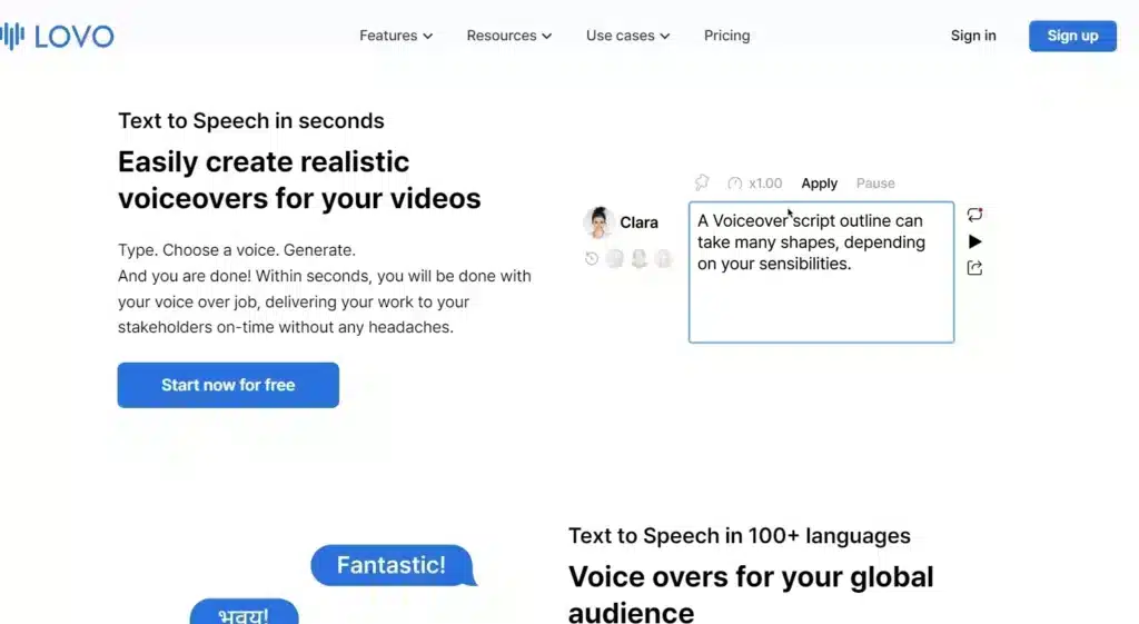 AI Voice Generator_Lovoai