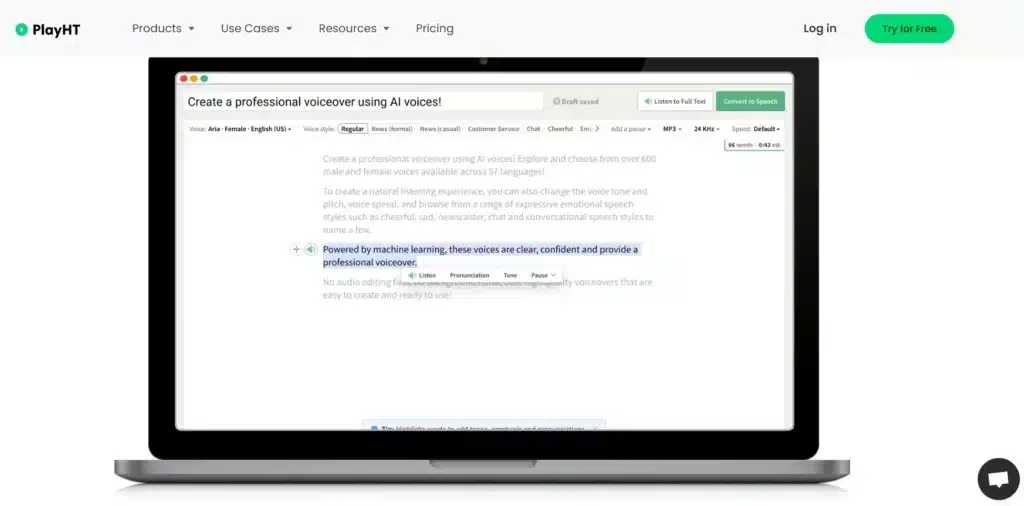 AI Voice Generator_PlayHT