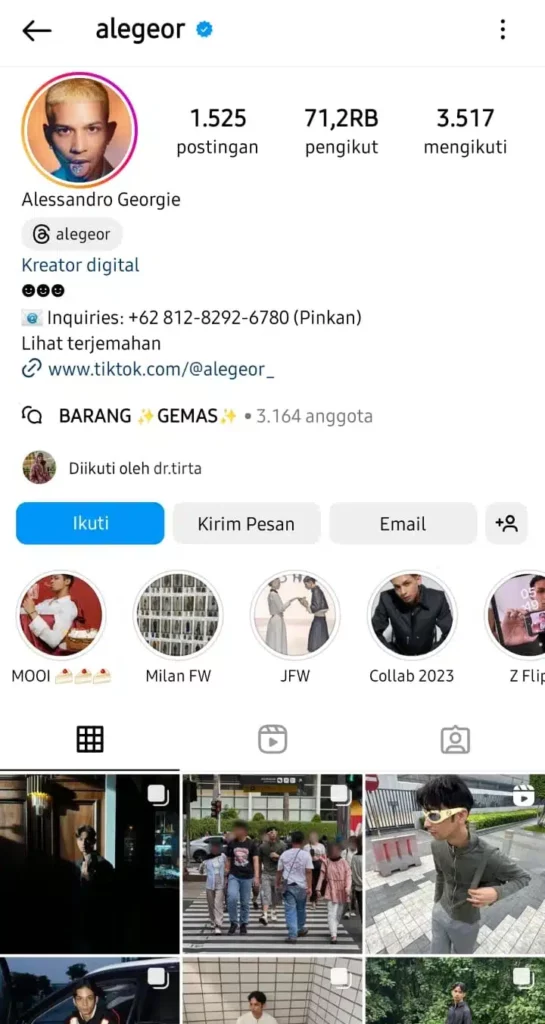 Alessandro Georgie Daftar KOL Indonesia_Alessandro Georgie