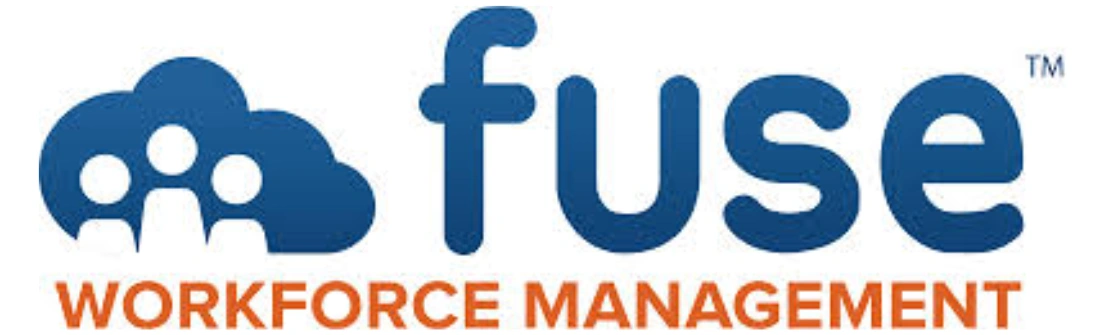 Logo "fuse" berfungsi untuk mengenalkan platform manajemen tenaga kerja, menggabungkan elemen desain modern dengan fokus pada efisiensi kerja.