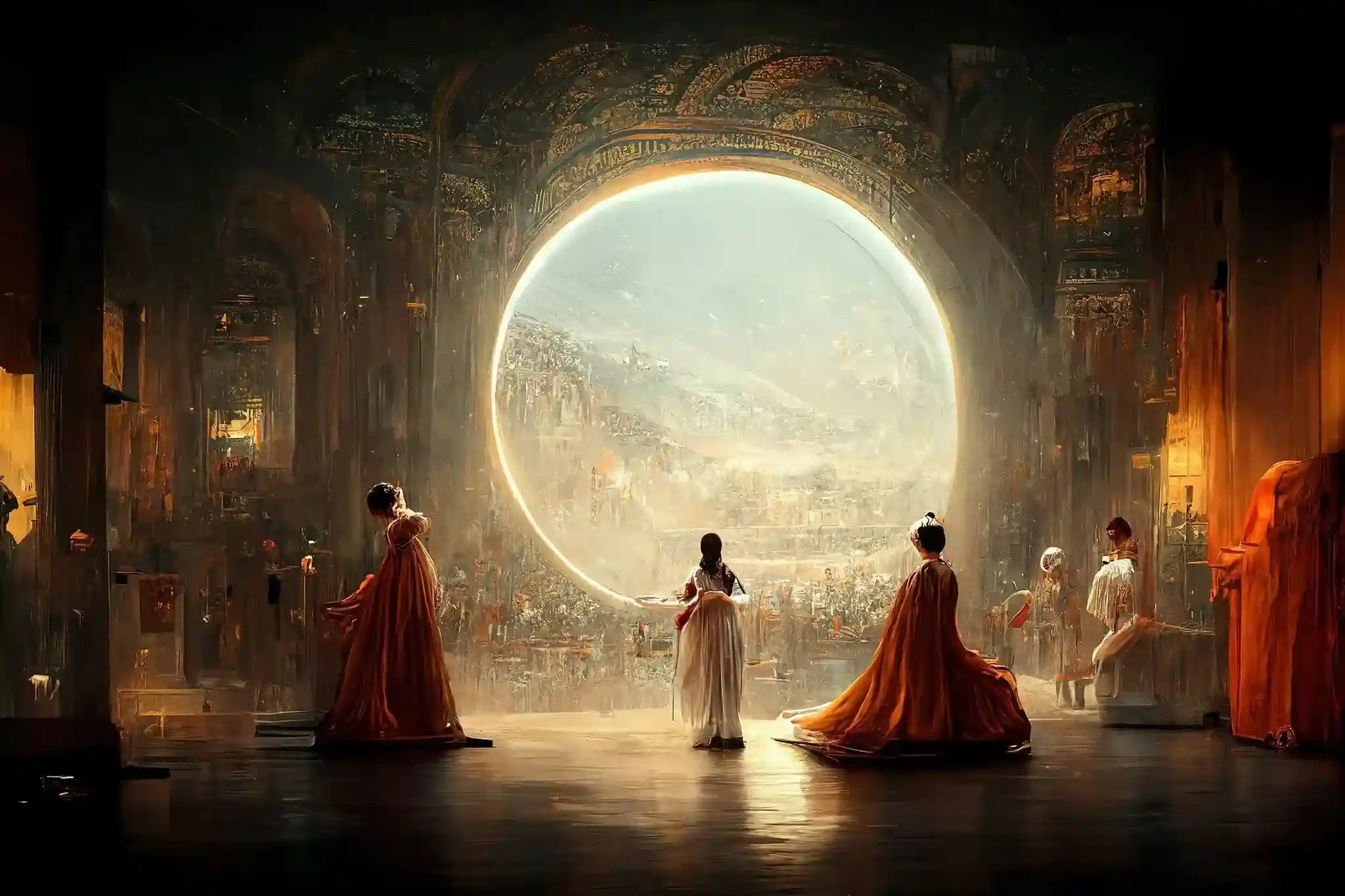 Lukisan Théâtre D'opéra Spatial