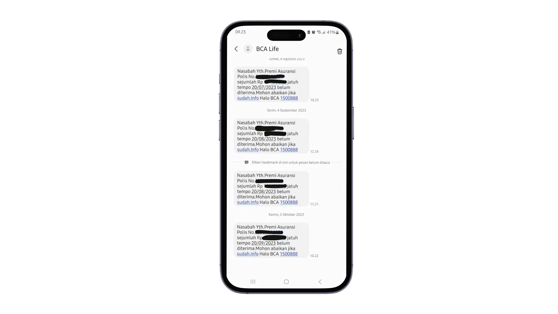 Contoh Penggunaan SMS Blast_Pengingat Pembayaran Contoh Penggunaan SMS Blast_Pengingat Pembayaran