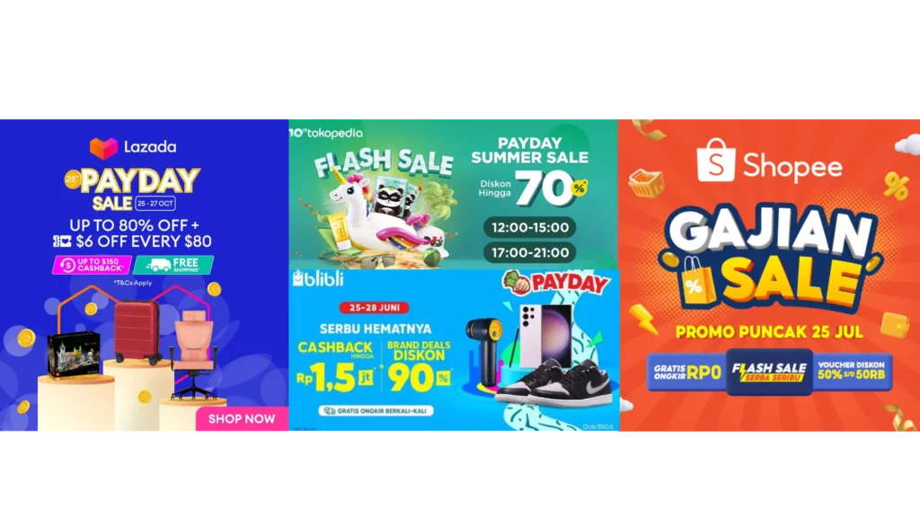 Payday sale di Sejumlah Marketplace Promo Payday sale di Sejumlah Marketplace