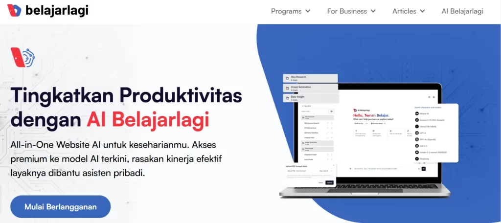 AI Belajarlagi Rekomendasi Tools AI Terbaik _ Belajarlagi