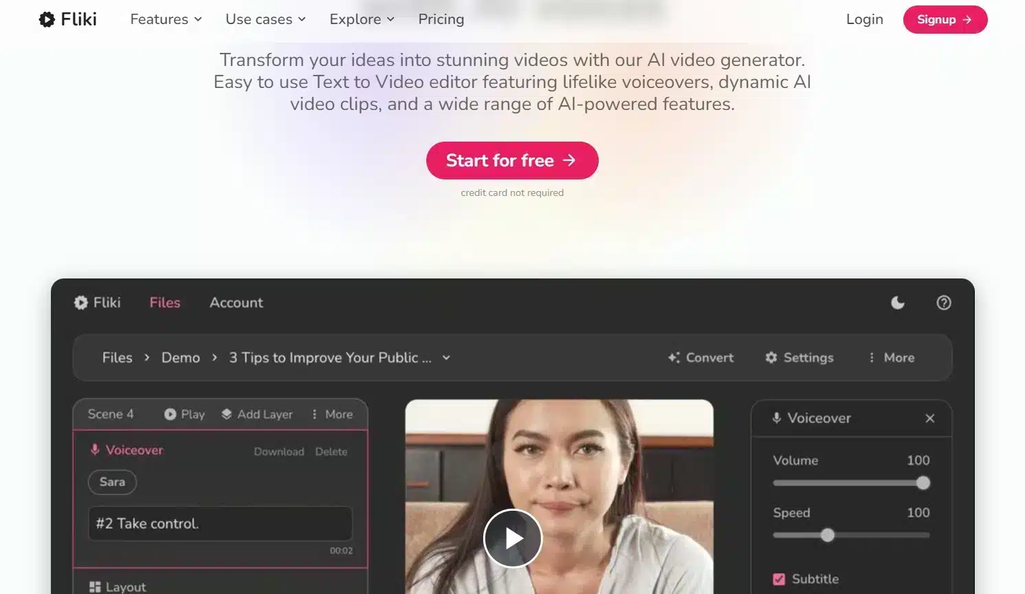 Video AI Generator_Fliki