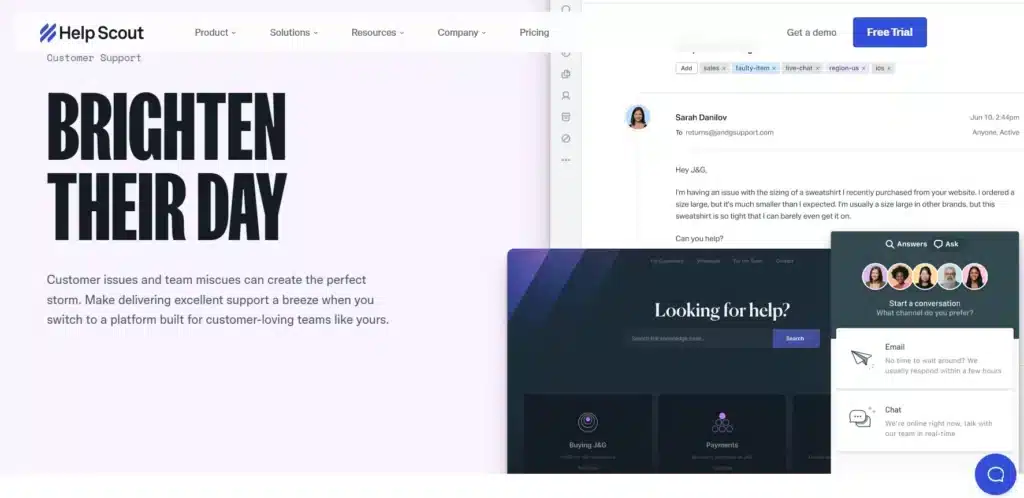 Help Scout-alternatif zendesk terbaik