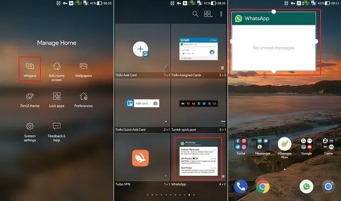 Cara Memasang WhatsApp Widget di Ponsel Android Cara Memasang WhatsApp Widget di Ponsel Android