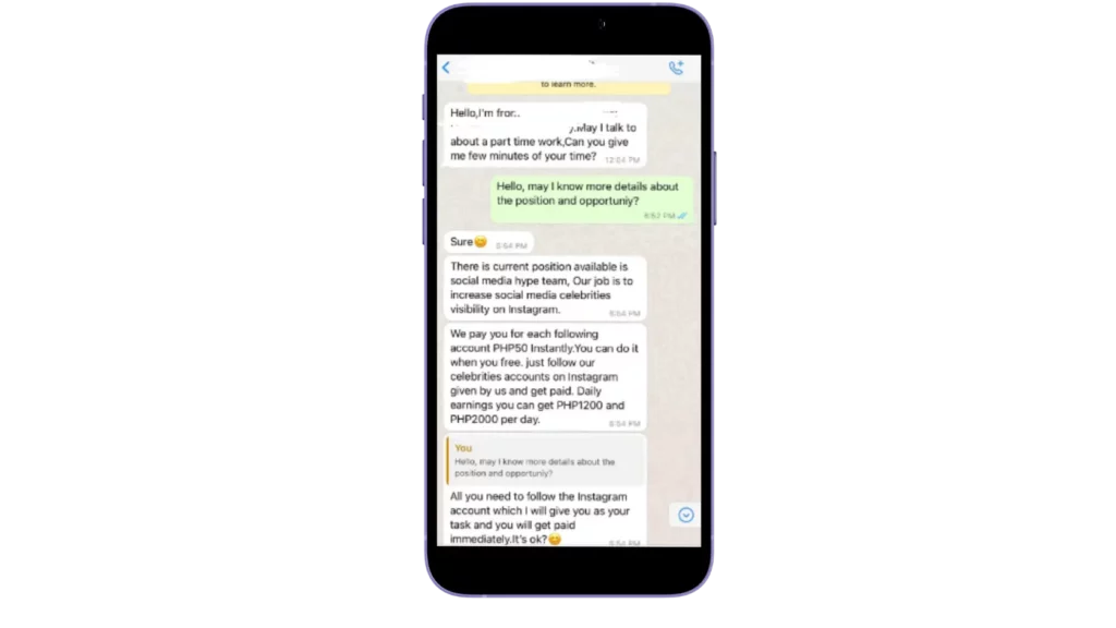 Lowongan Kerja Palsu Penipuan WhatsApp lowongan pekerjaan