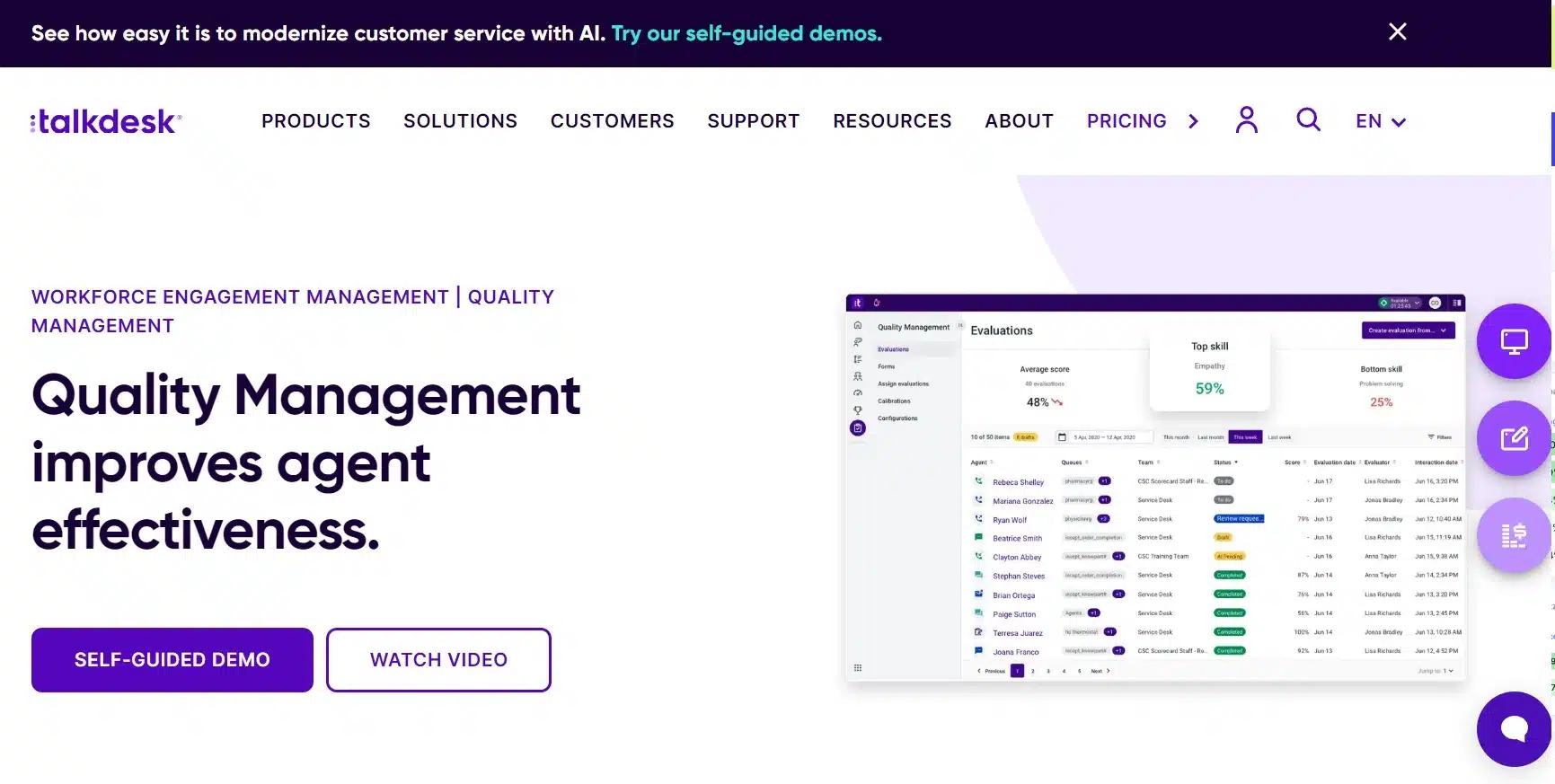 Call Center Quality Assurance Software Talkdesk Call Center Quality Assurance Software Talkdesk