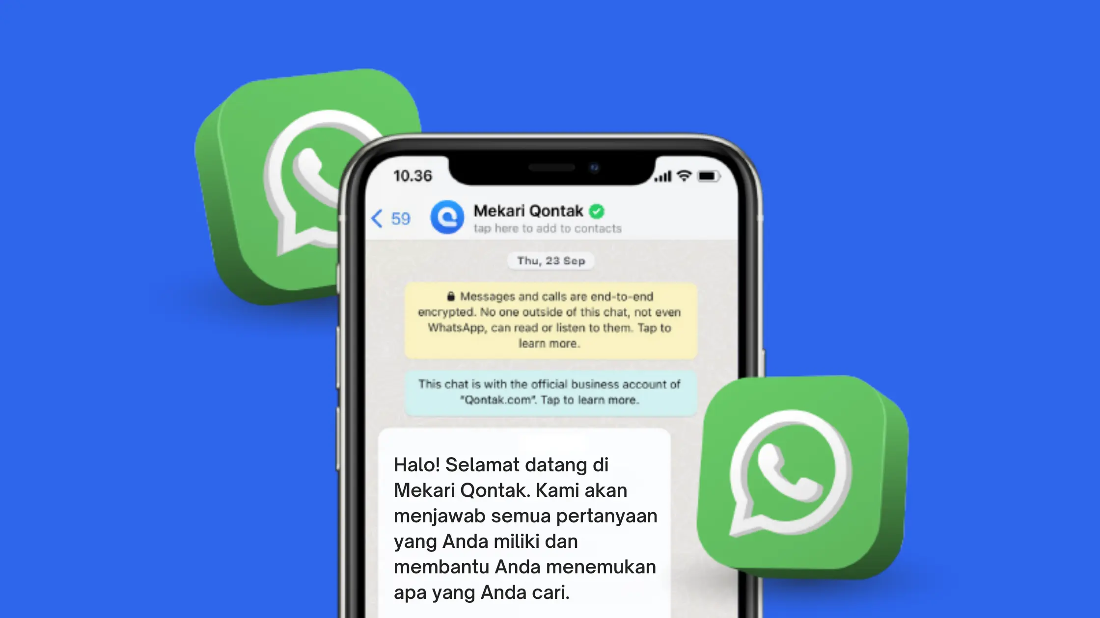 Pesan Selamat Datang Greeting Message WhatsApp Business- selamat datang
