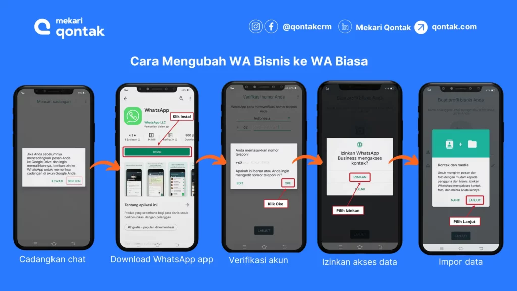 Cara Mengubah WA Bisnis ke WA Biasa (1)