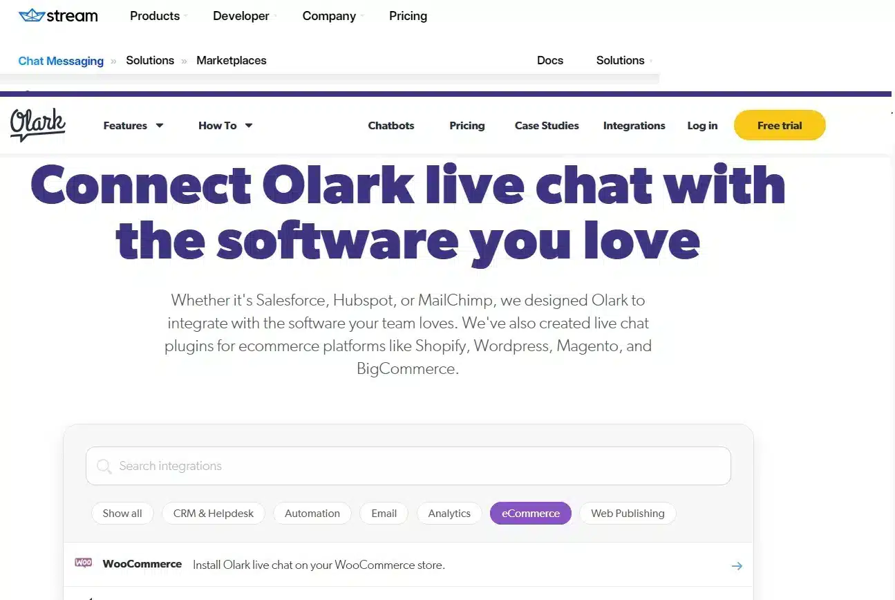 e-commerce chat_Olark e-commerce chat_Olark