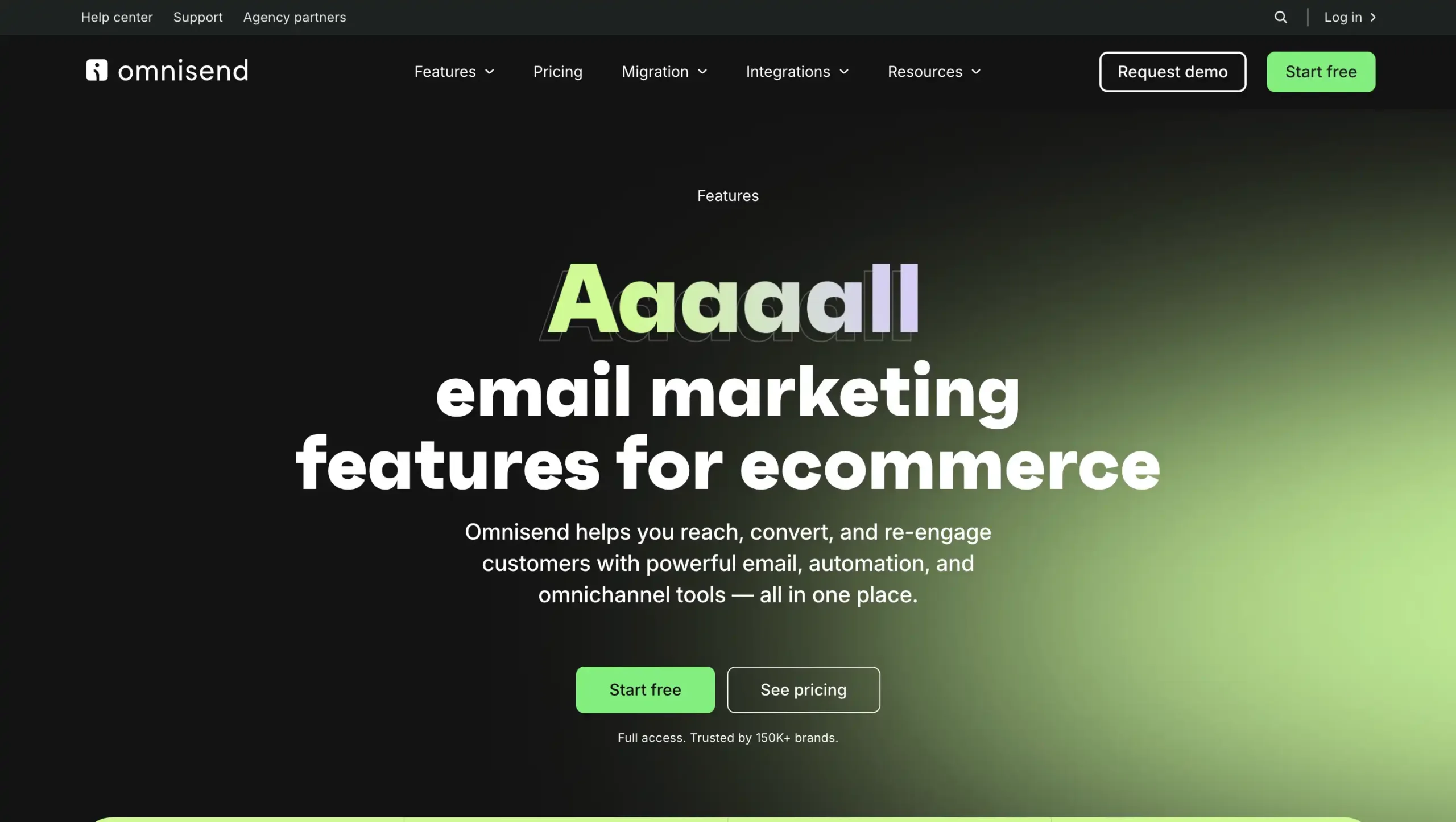 Omnisend Landing Page Omnisend-best enterprise omnichannel marketing platform