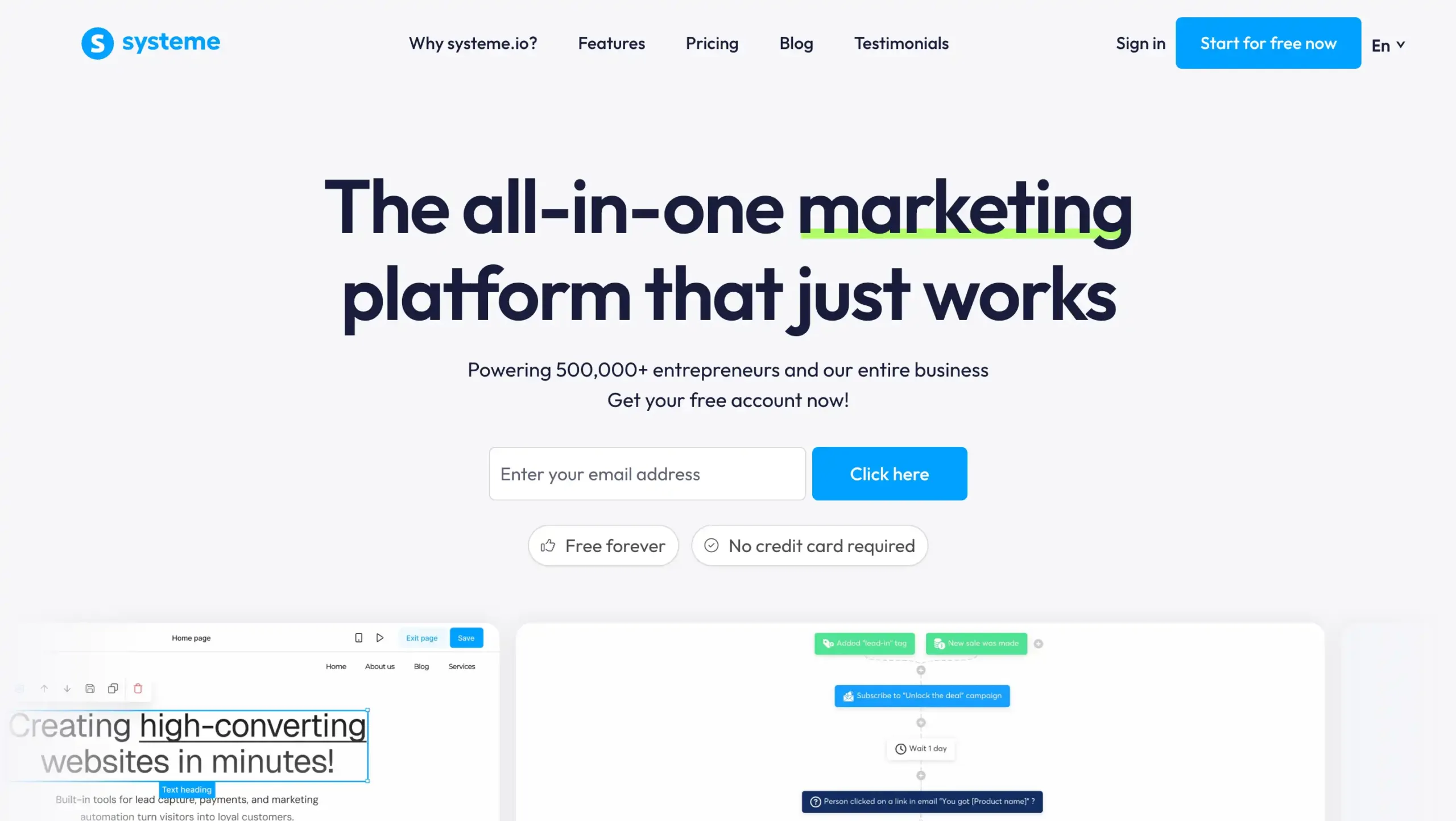 Systeme.io-Marketing Automation Software