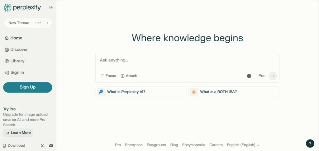 Alternatif Search Engine Terbaik Selain Google_Perpelexty ai