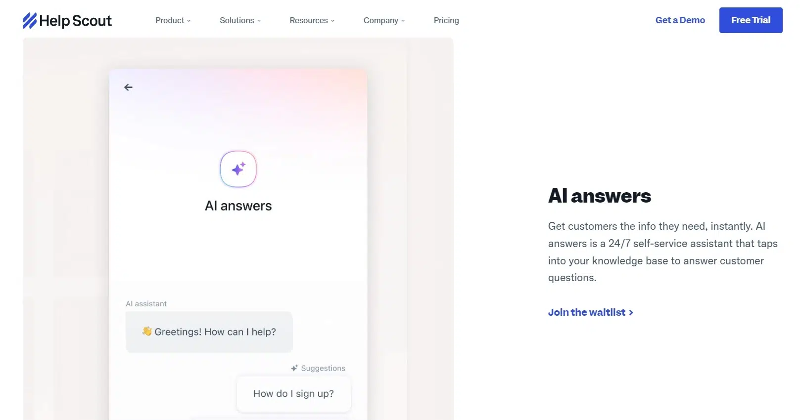 Landing Page Help Scout Software AI Customer Service_ Help Scout