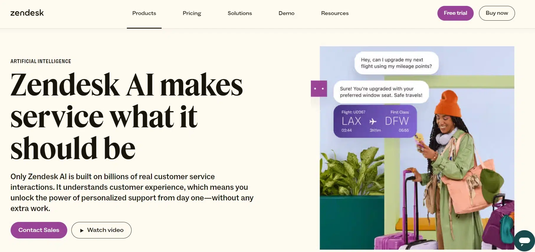 Landing Page Zendesk Software AI Customer Service_ Zendesk