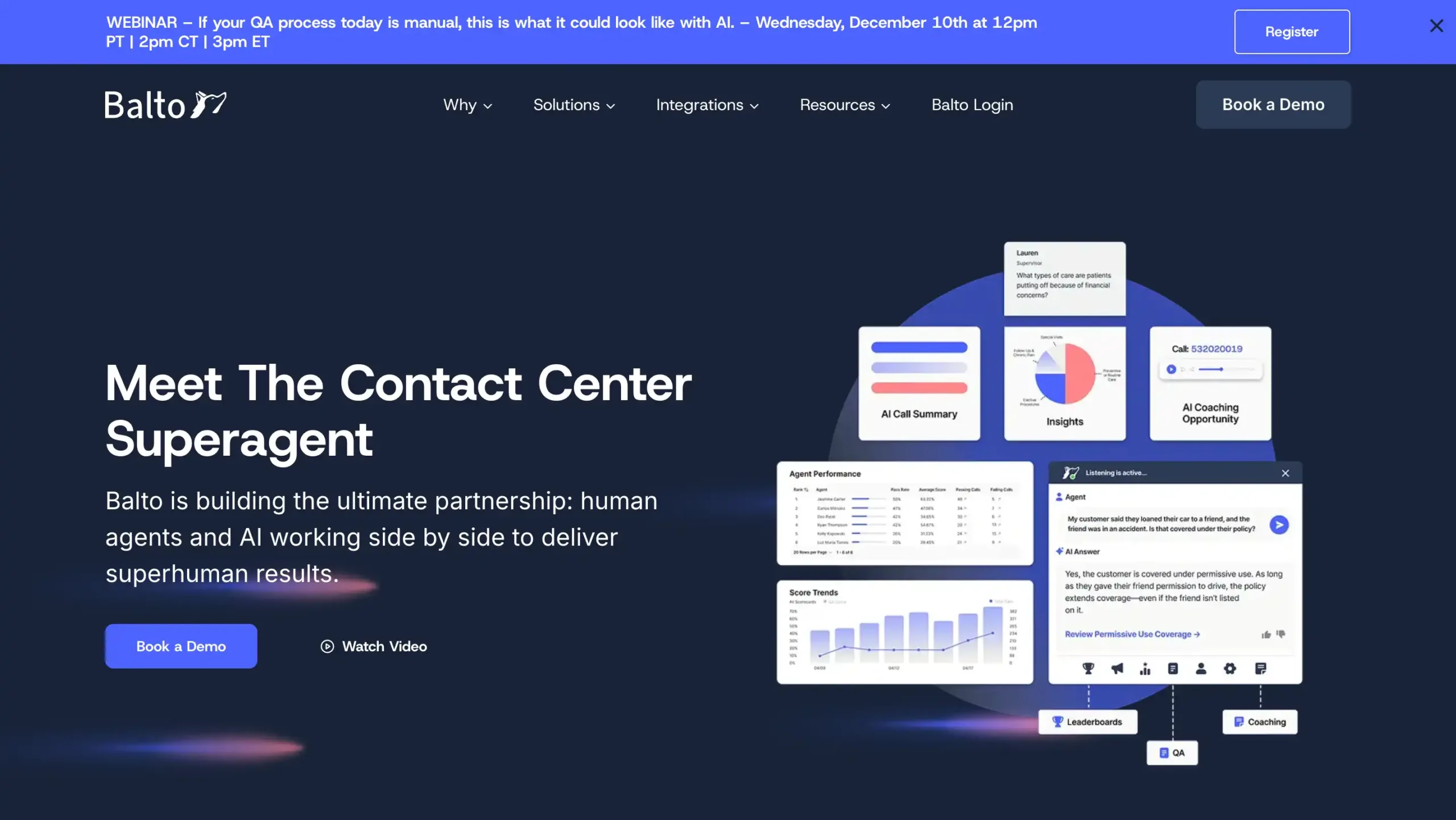 Landing Page Balto Balto-Software ai customer service