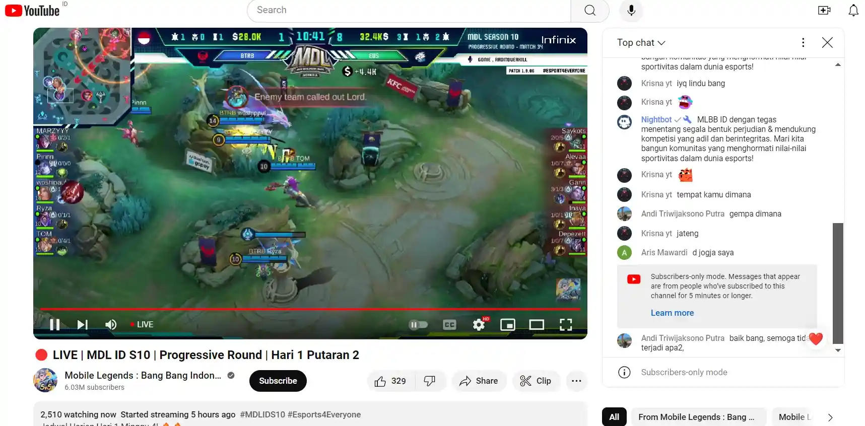 Platform Live Streaming Marketing -Youtube