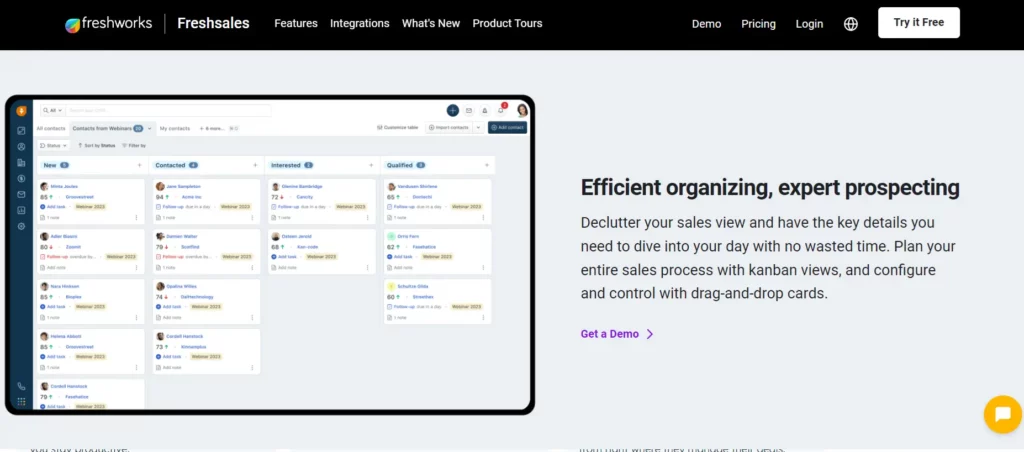 Tampilan Halaman Homepage Sales Tools Freshsales Halaman Homepage Sales Tools Freshsales