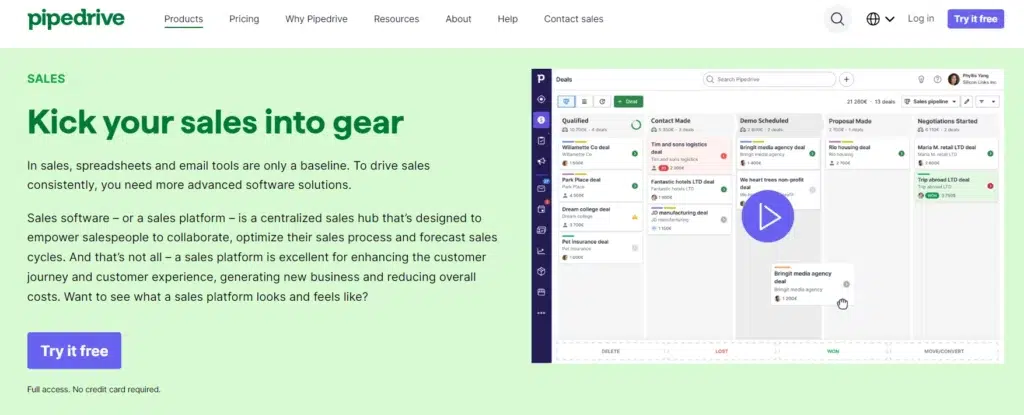 Tampilan Halaman Homepage Sales Tools Pipedrive Halaman Homepage Sales Tools Pipedrive