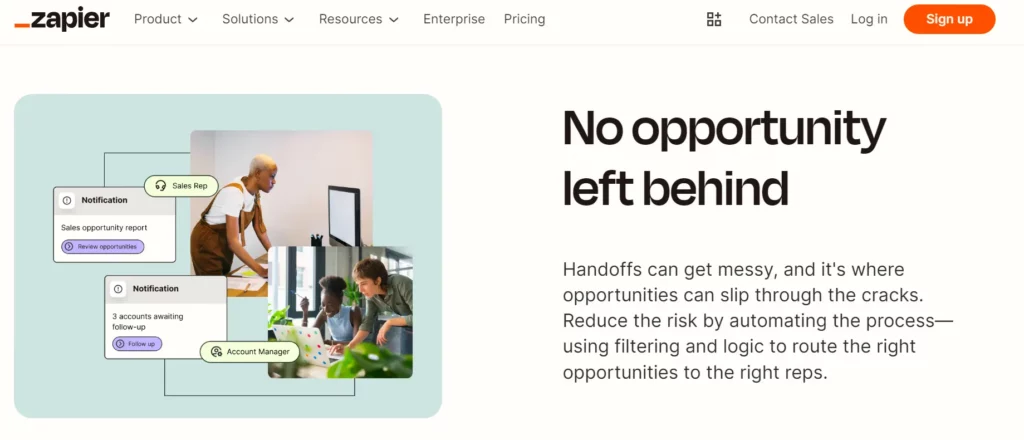 Tampilan Halaman Homepage Sales Tools Zapier Halaman Homepage Sales Tools Zapier