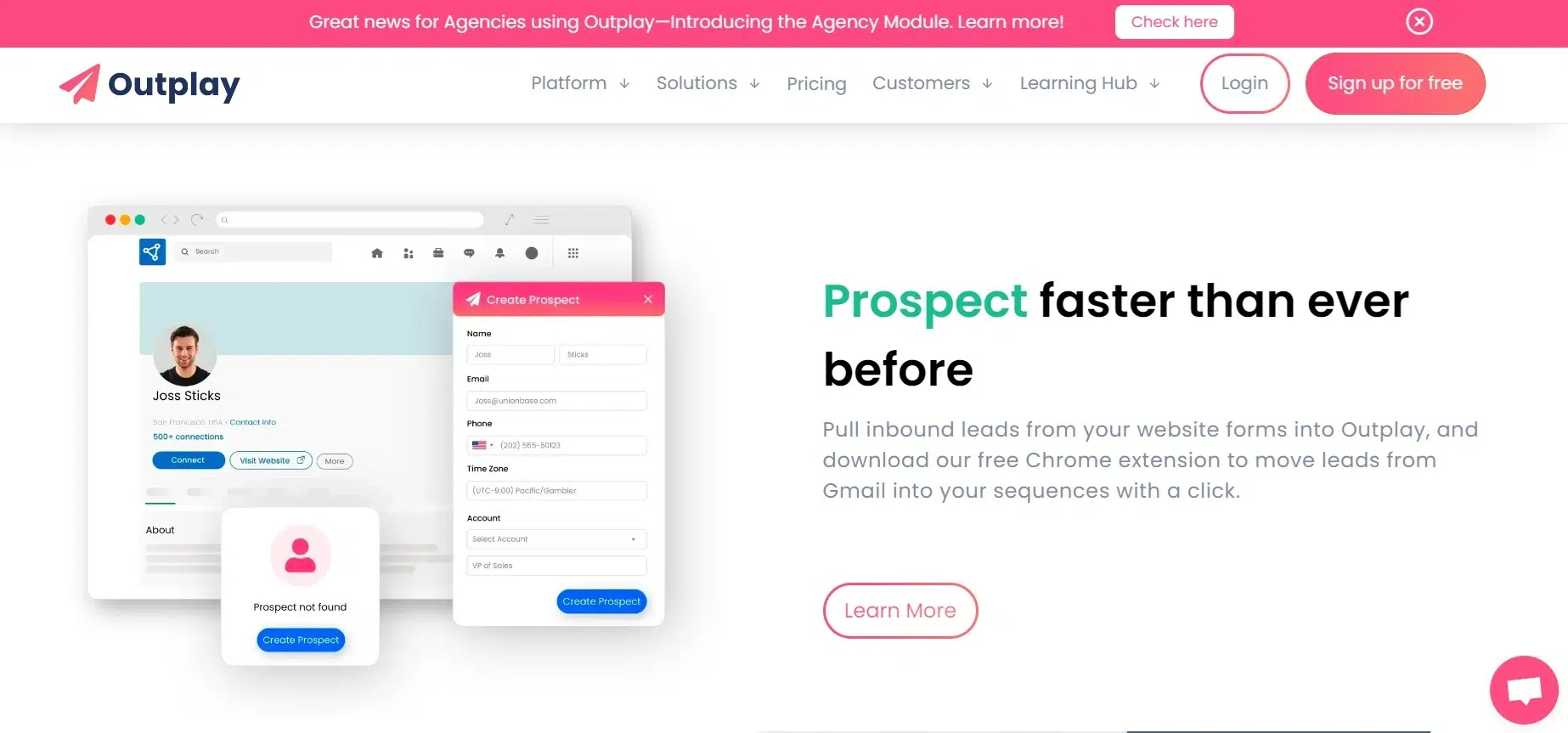Landing Page Outplay Software B2B Lead Generation_Outplay