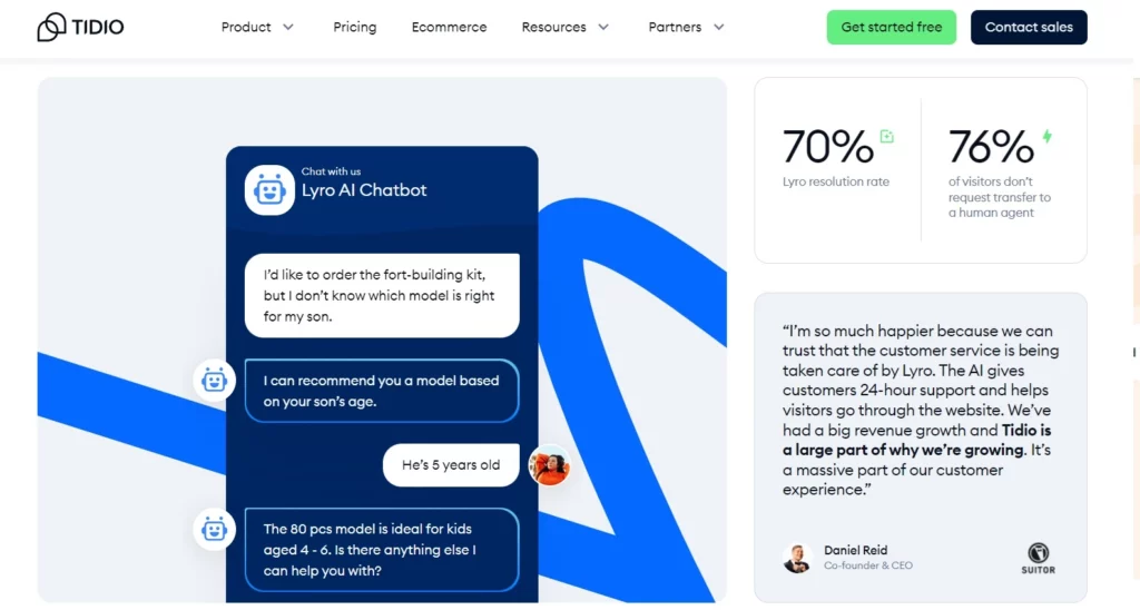 Tampilan Halaman Homepage Software Chatbot Customer Service Tidio Halaman Homepage Software Chatbot Customer Service Tidio