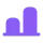 Sebuah bentuk geometris ungu dengan desain minimalis terletak di latar belakang abu-abu, memberikan kesan modern dan estetis dalam ruang digital.