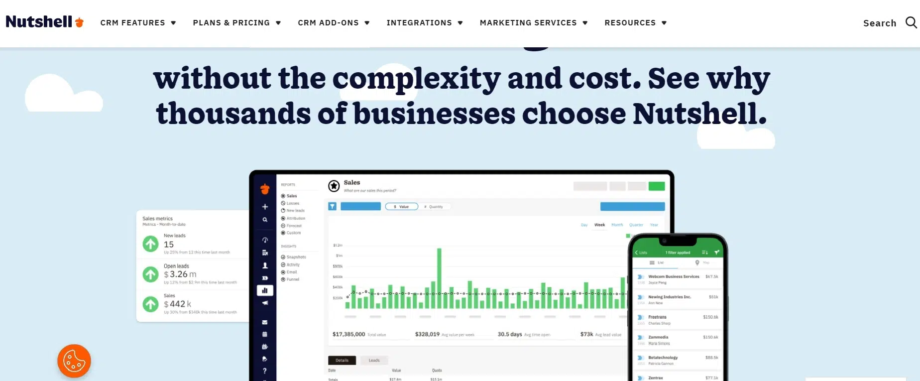 software CRM b2b Terbaik_Nutshell