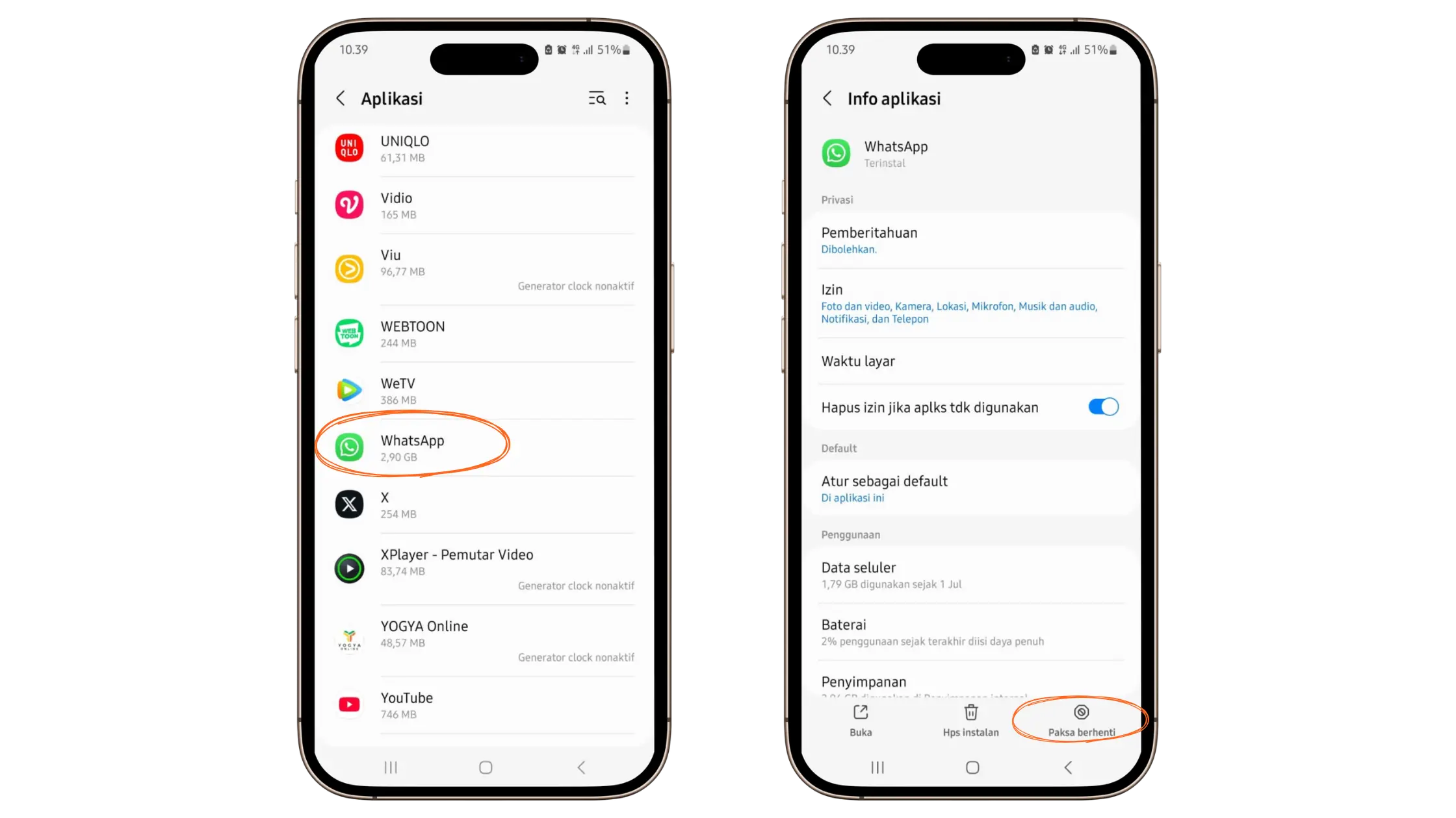Cara Menonaktifkan WA Sementara di Android  Tanpa Aplikasi