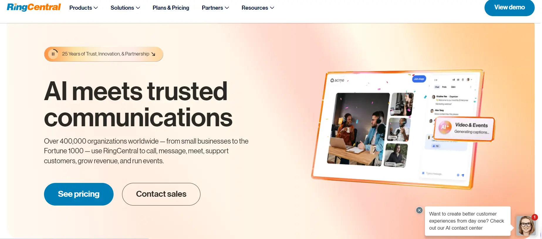 Landing Page RingCentral call management software_RingCentral
