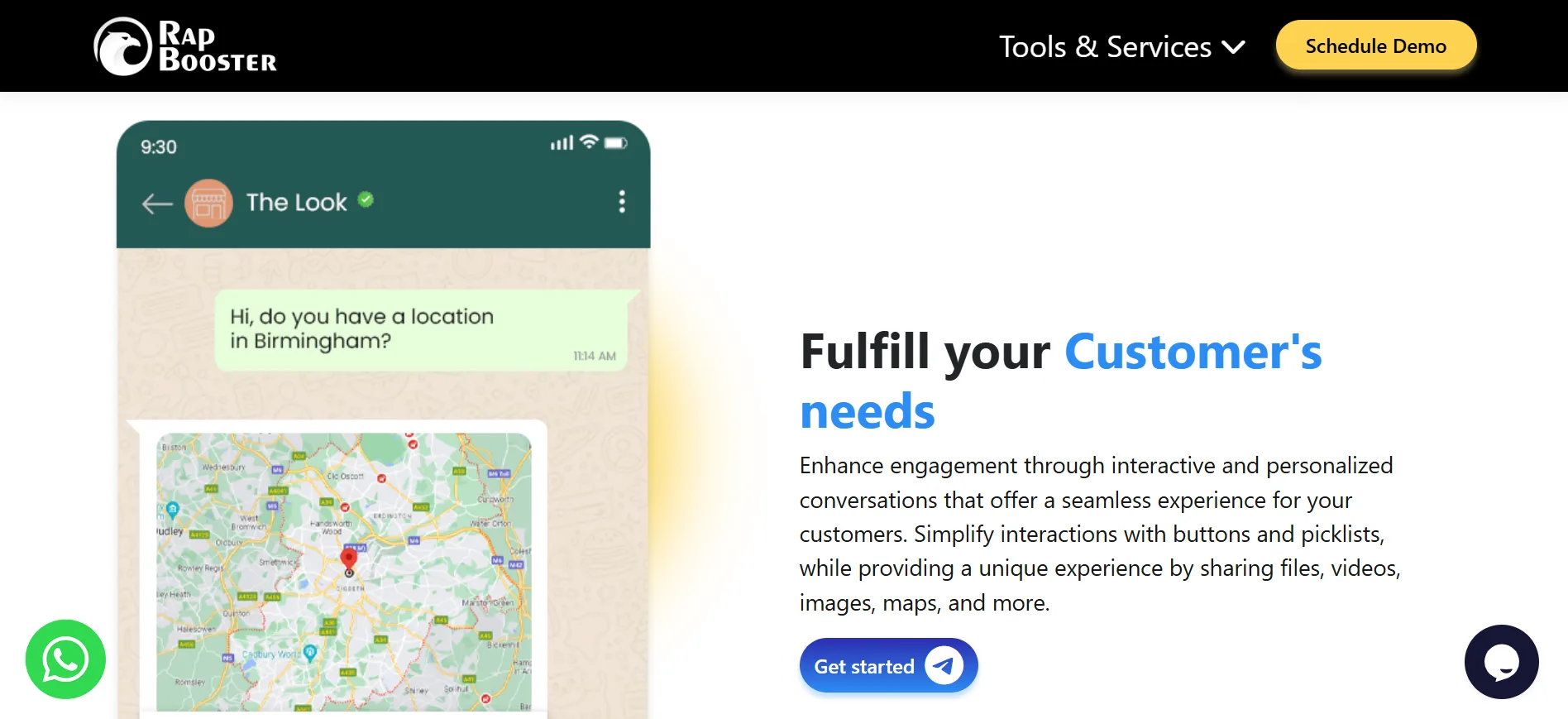RapBooster WhatsApp Blast Vendor Personalization Dashboard