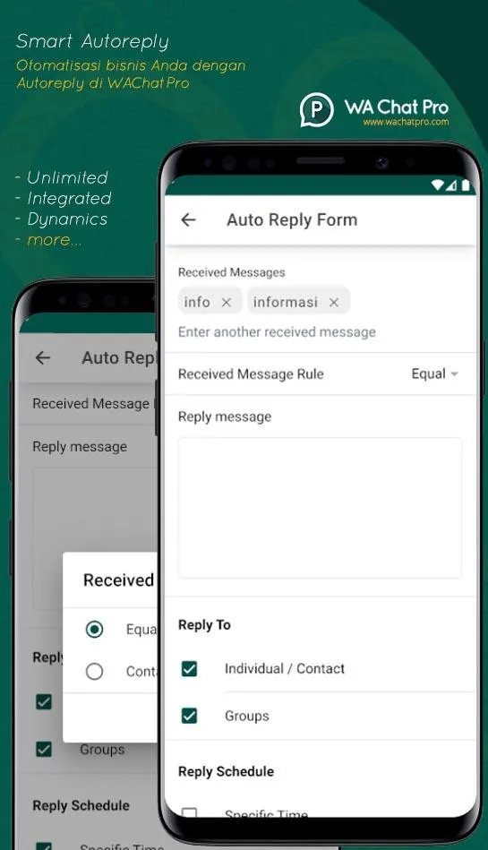 Auto Reply Feature of the Best Bulk WhatsApp Sender Software WA Chat Pro