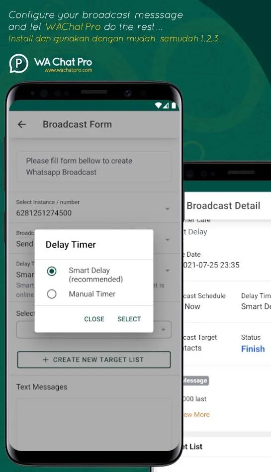 Broadcast Feature of the Best Bulk WhatsApp Sender Software WA Chat Pro
