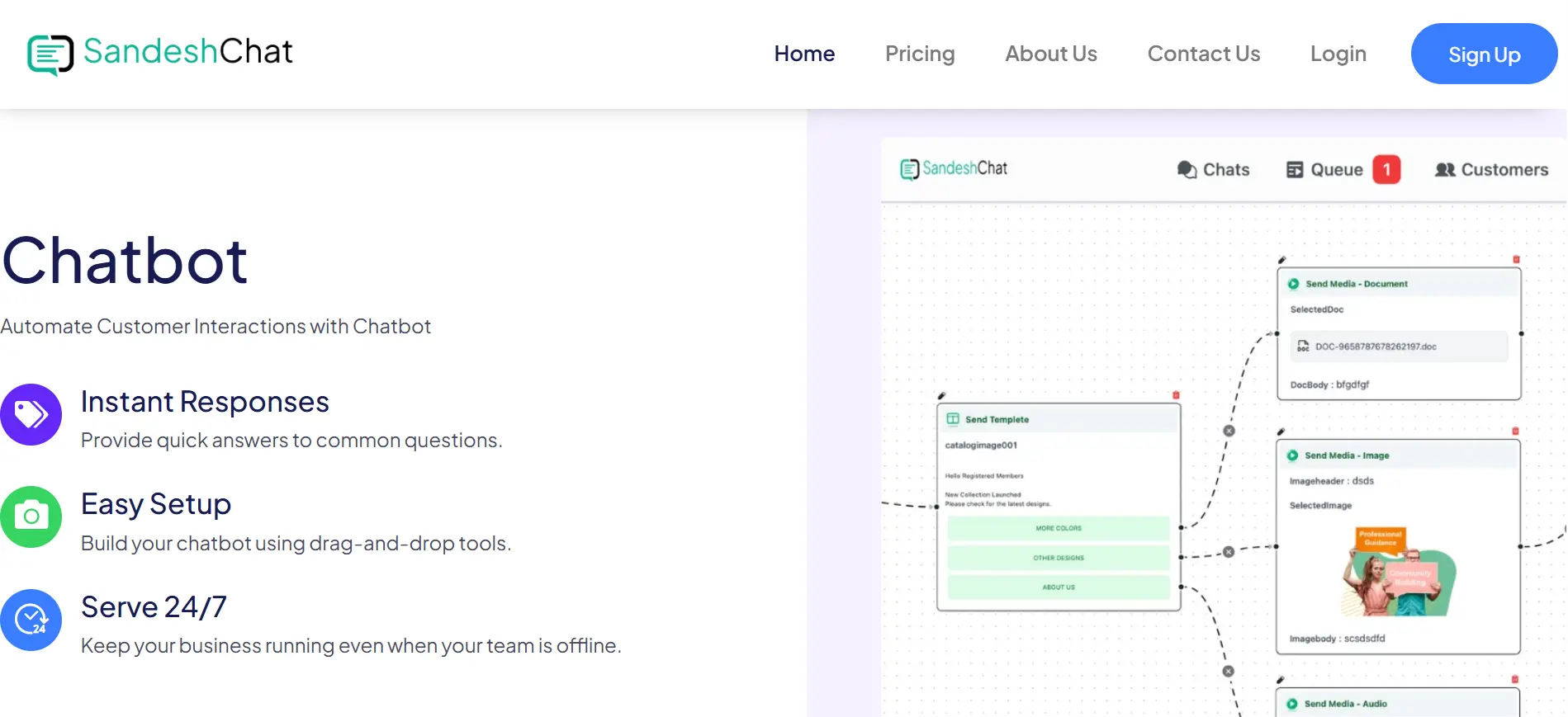 Dashboard of the Best Bulk WhatsApp Sender Software Enjay SandeshChat