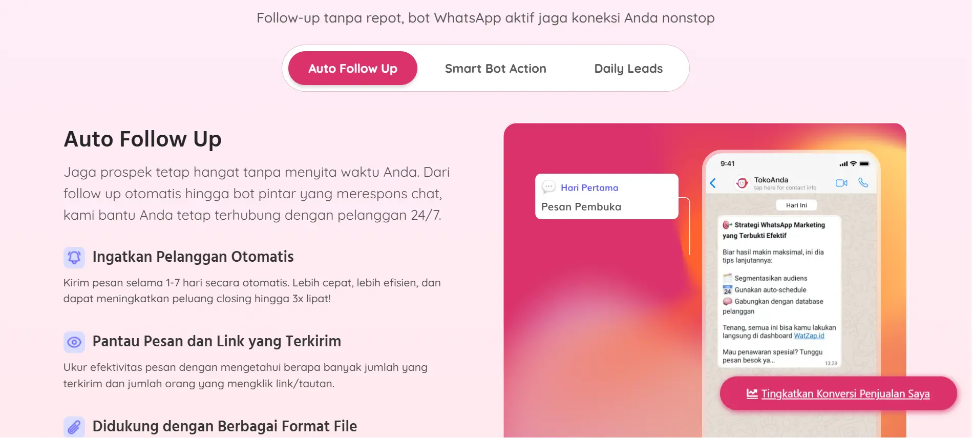 Follow Up Feature of the Best Bulk WhatsApp Sender Software WatZap