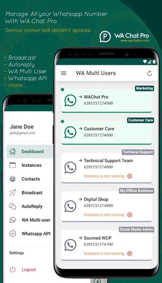 WA Multi User Feature of the Best Bulk WhatsApp Sender Software WA Chat Pro