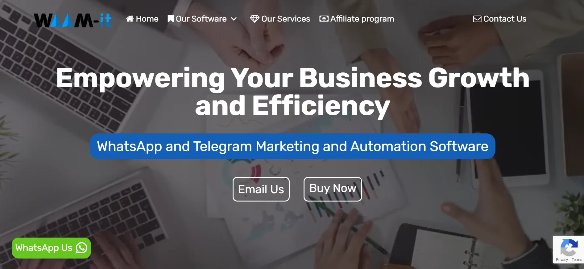 WAAM-it Blaster WhatsApp Blast Vendor Landing Page