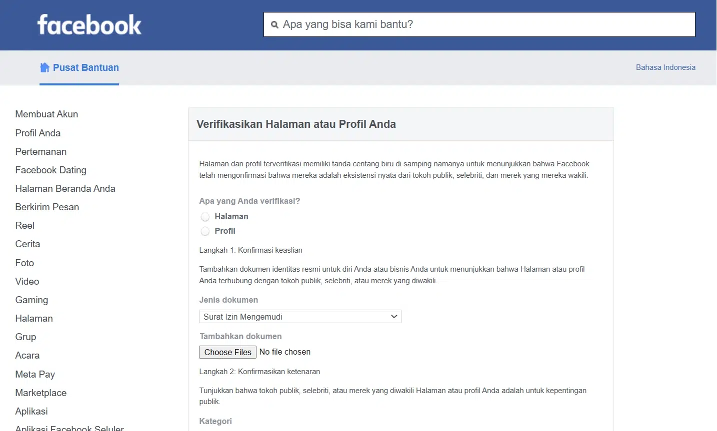 Langkah 1_Isi Formulir Permohonan Verifikasi