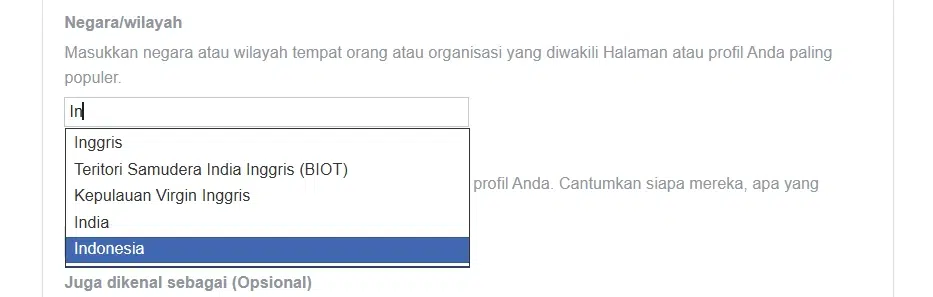 Langkah 5_Pilih Negara atau Wilayah