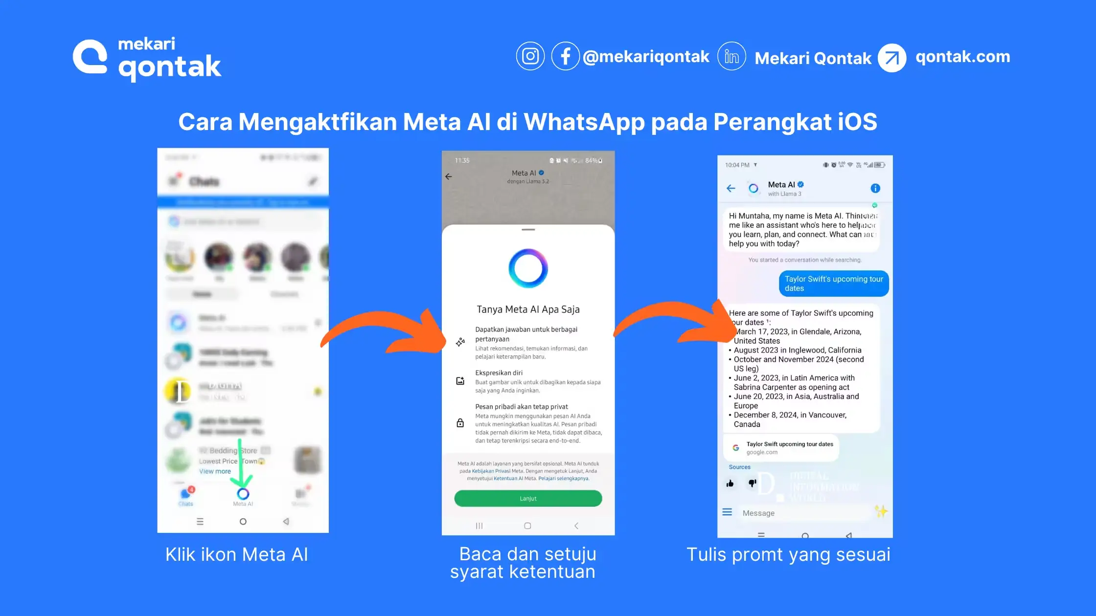 Cara Mengaktfikan Meta AI di WhatsApp pada Perangkat iOS Cara Mengaktfikan Meta AI di WhatsApp pada Perangkat iOS