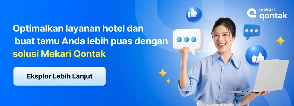 Banner Solusi Mekari Qontak untuk Optimalkan Layanan Hotel