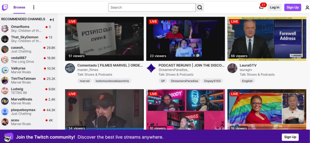 Rekomendasi aplikasi live broadcast_Twitch