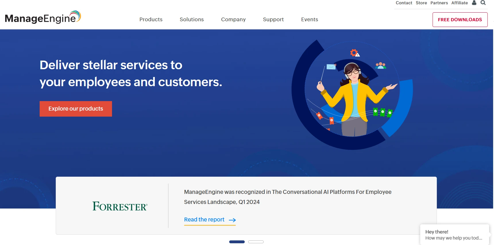 Software Chatbot Service Desk-ManageEngine